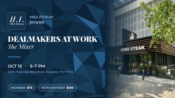 M&A Forum: Your Fall Mixer